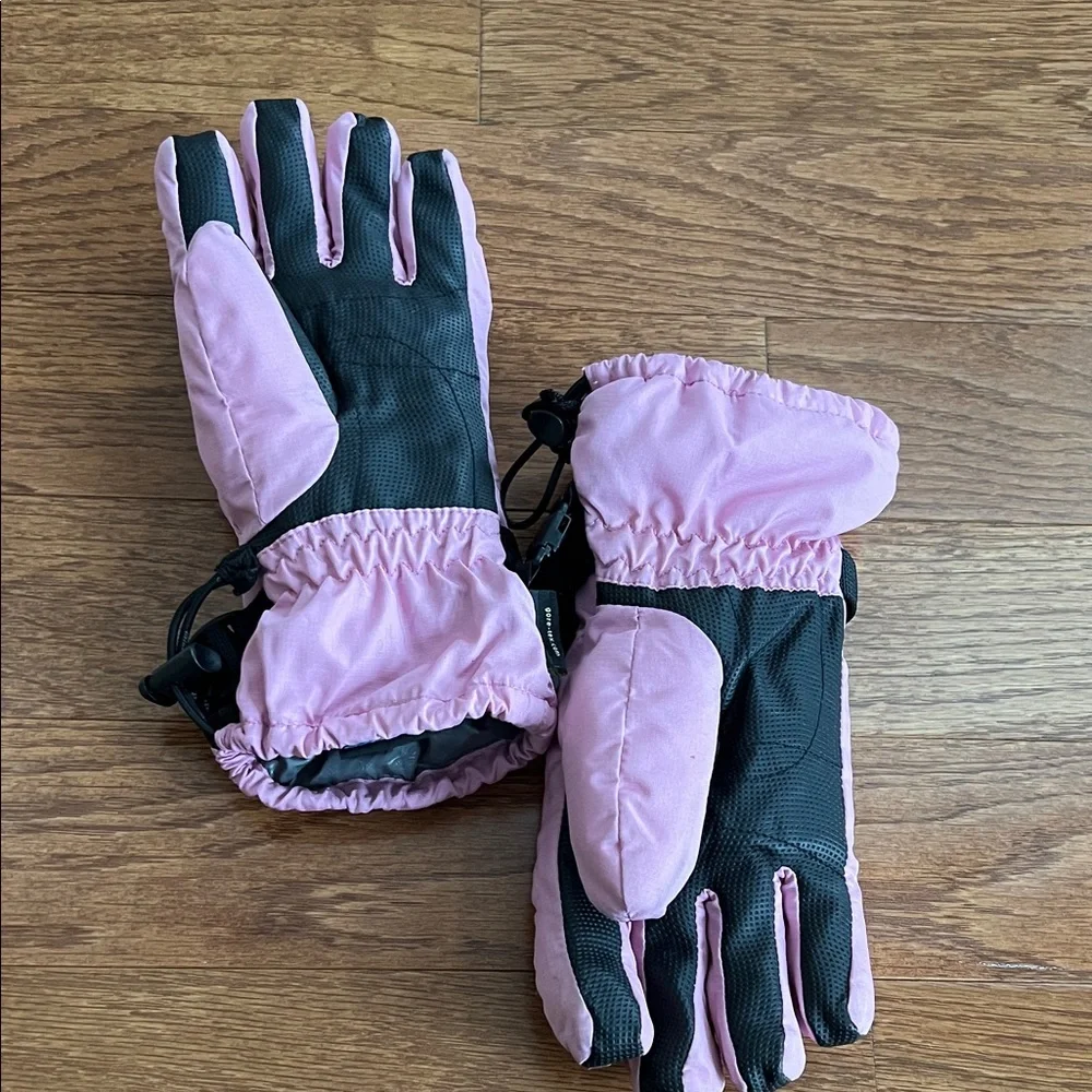 GORE-TEX Pink and Gray Kids Mittens